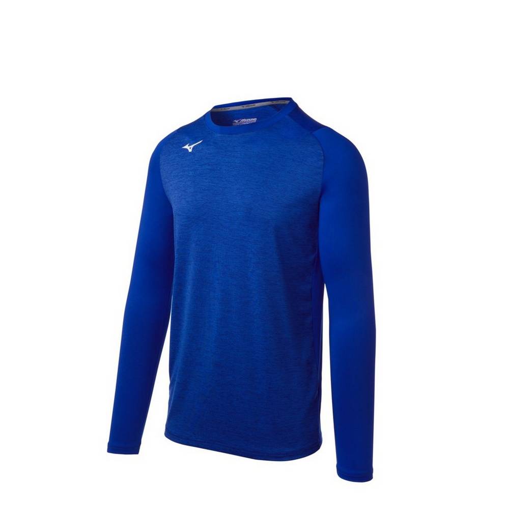 Base Layer Mizuno Alpha Stretch Sleeve Hombre Azul Real España DXTO-37182